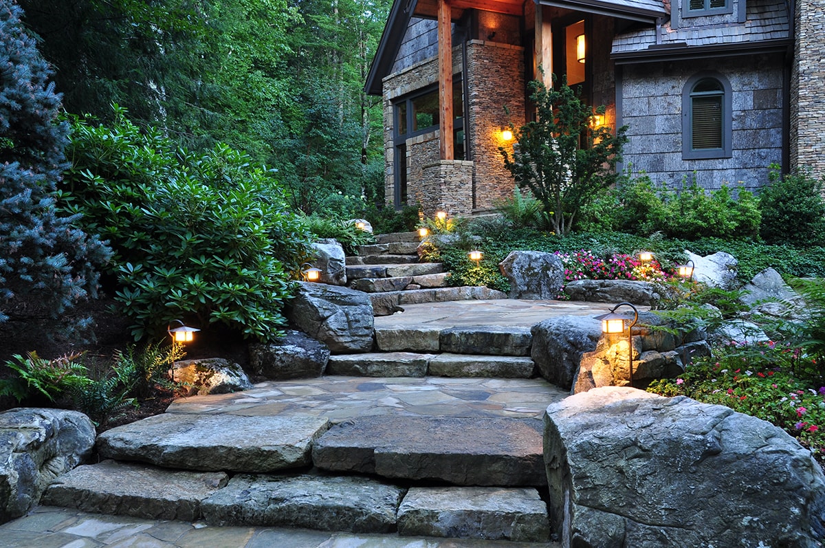 Award-winning high-end landscape design in Linville, NC.