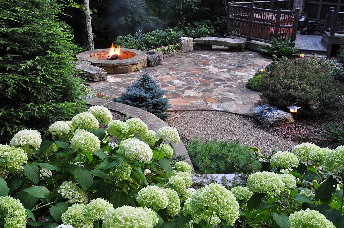 Award-winning high-end landscape design in Linville, NC.