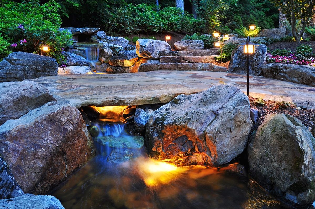 Award-winning high-end landscape design in Linville, NC.