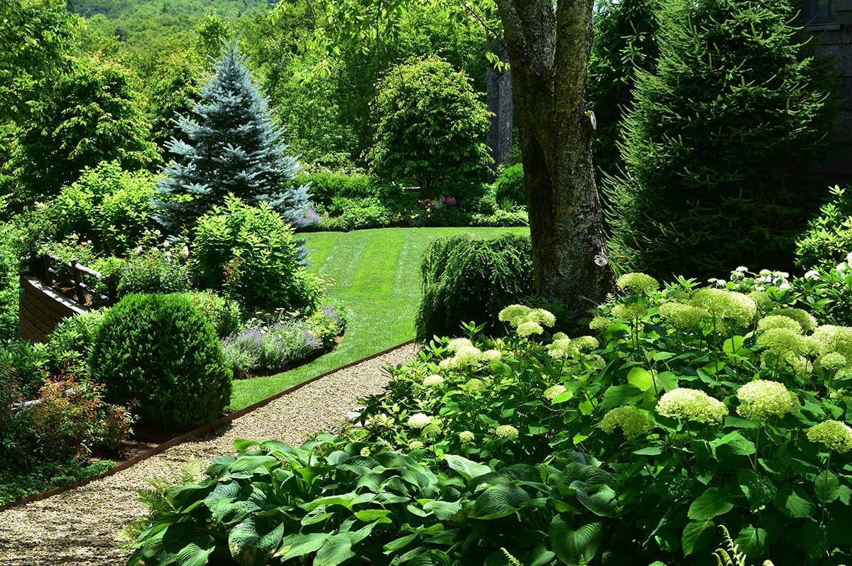 Landscape and stone path design and installation in Linville, NC