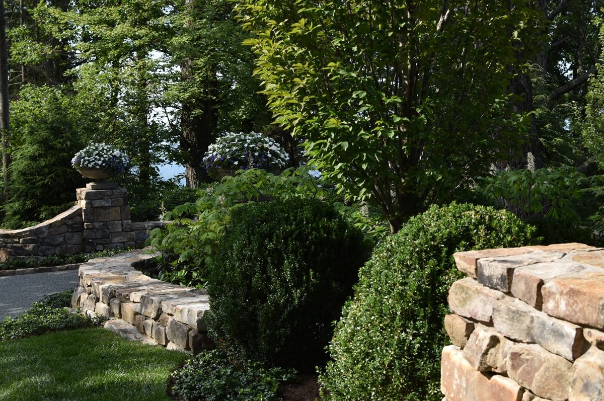 Landscape and stone wall design and installation in Linville, NC