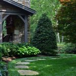 Beautiful Landscape and stone path design and installation in Linville, NC