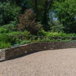 Beautiful Landscape, stone path, stone wall design and installation in Linville, NC