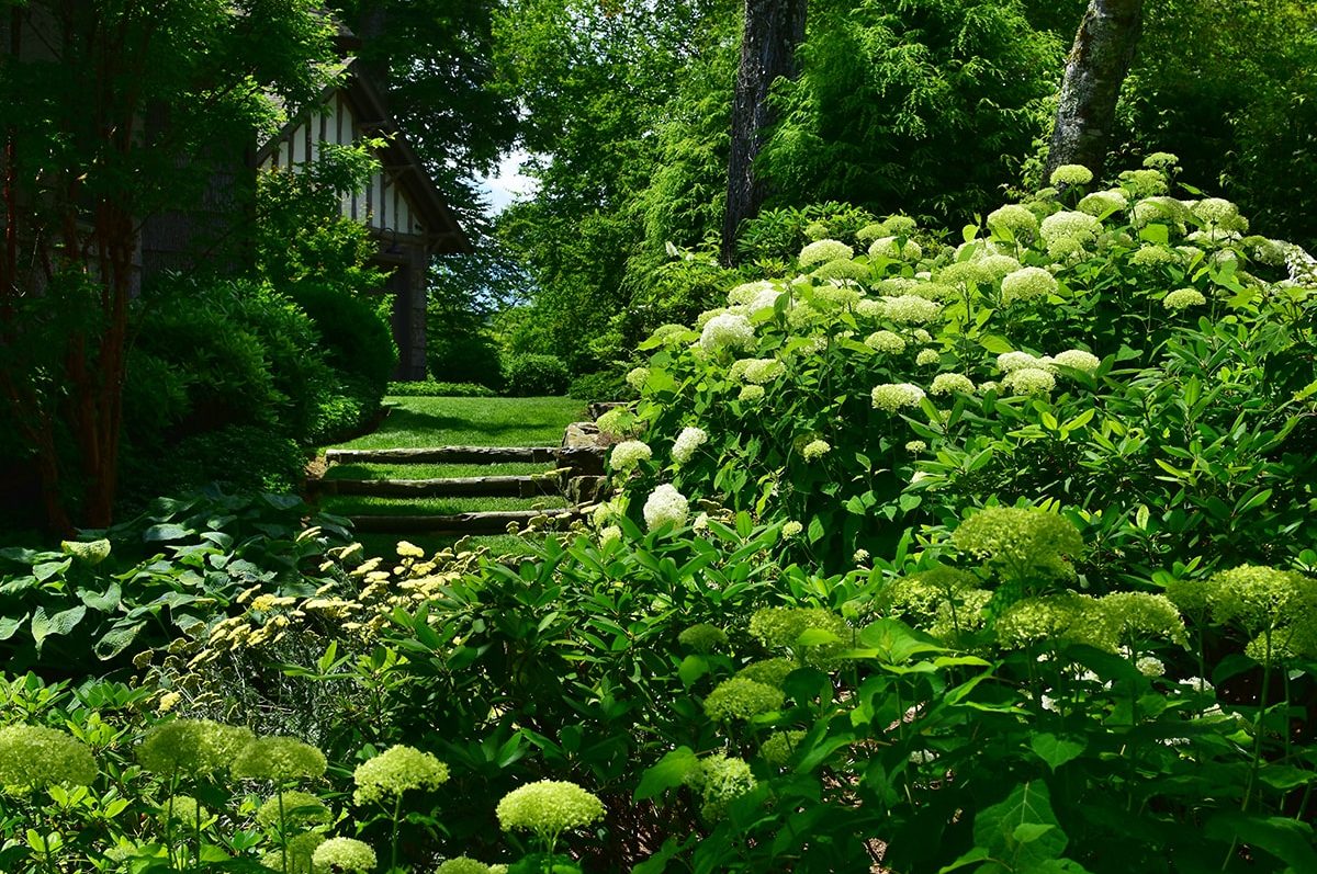 Award-winning high-end landscape design in Linville, NC.